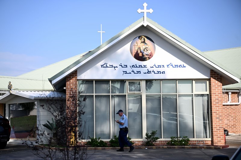 Australian police on Tuesday declared the stabbing of a bishop the night previous a terrorist attack. The incident occurred Monday evening at the Christ The Good Shepherd Church in the suburb of Wakeley, in Sydney. Photo by Bianca de Marchi/EPA-EFE