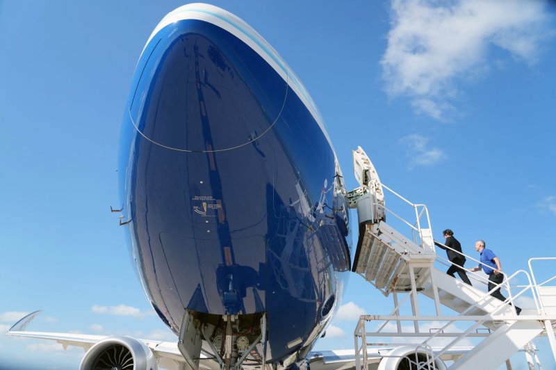 Deliveries of Boeing commercial airplanes dropped during the first quarter of this year to their lowest number since midway through 2021, in the heart of the COVID-19 pandemic. File Photo by Bill Greenblatt/UPI