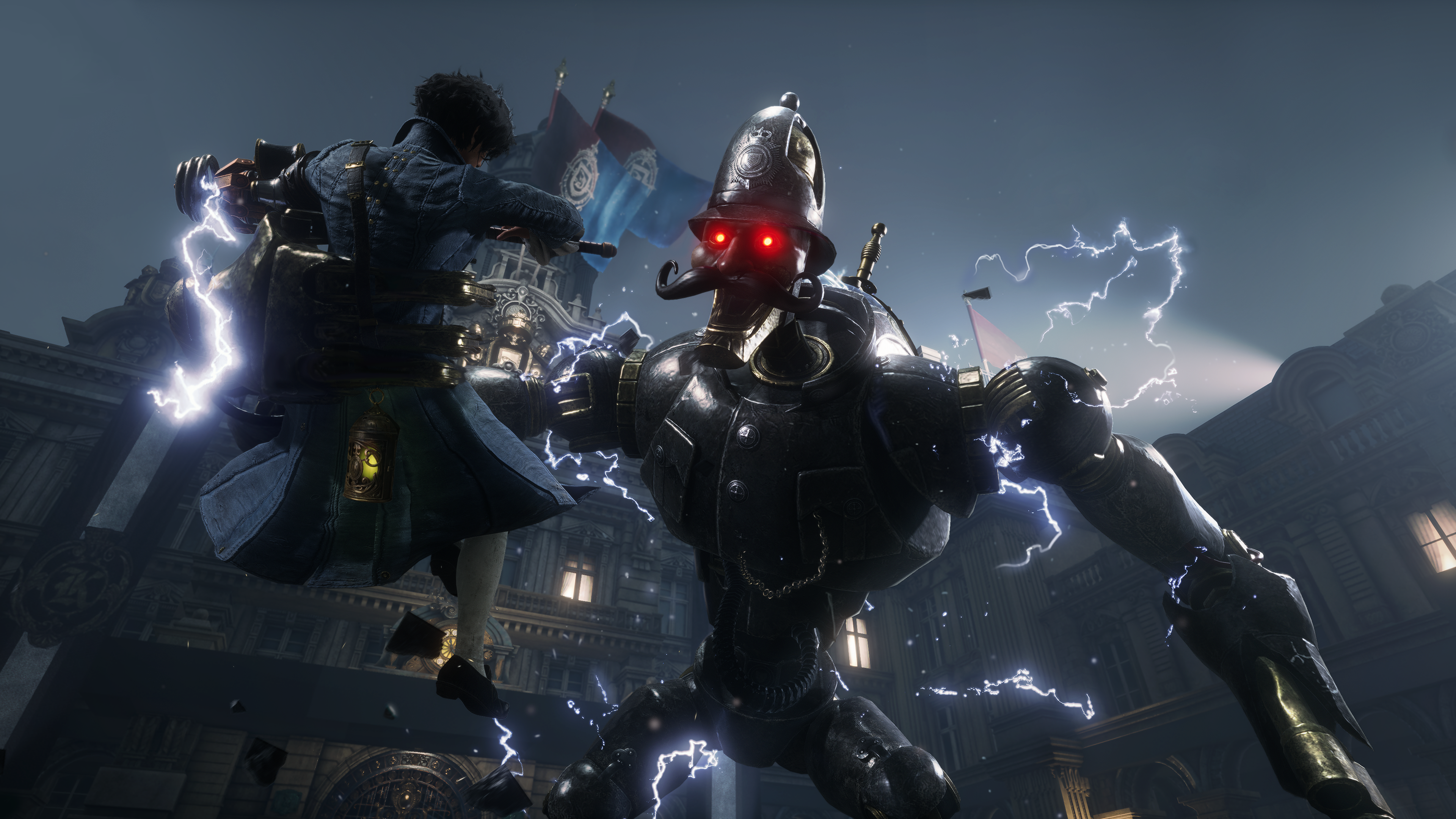 The game features challenging combat with formidable bosses