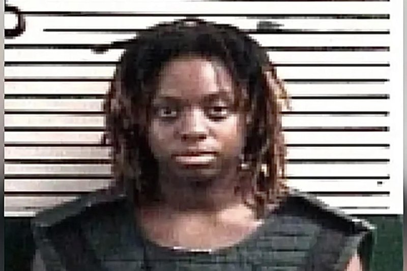 Taylor Nichelle Celestine, 22, was arrested and charged with attempted murder, aggravated battery with a deadly weapon and improper discharge of a firearm, after Florida Highway Patrol said she shot and injured two people while driving on Interstate 10 in Florida's panhandle. Celestine blamed 'God' and the solar eclipse. Photo courtesy of the Holmes County Sheriff's Office