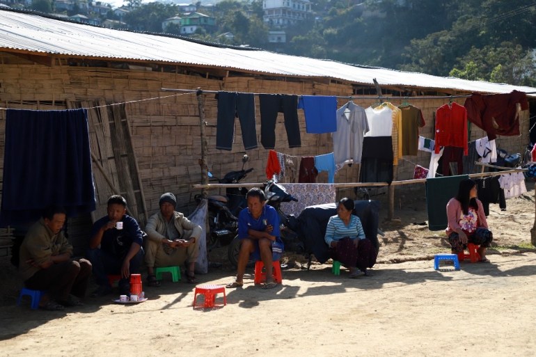 Inside the refugee camp in Zokhawthar