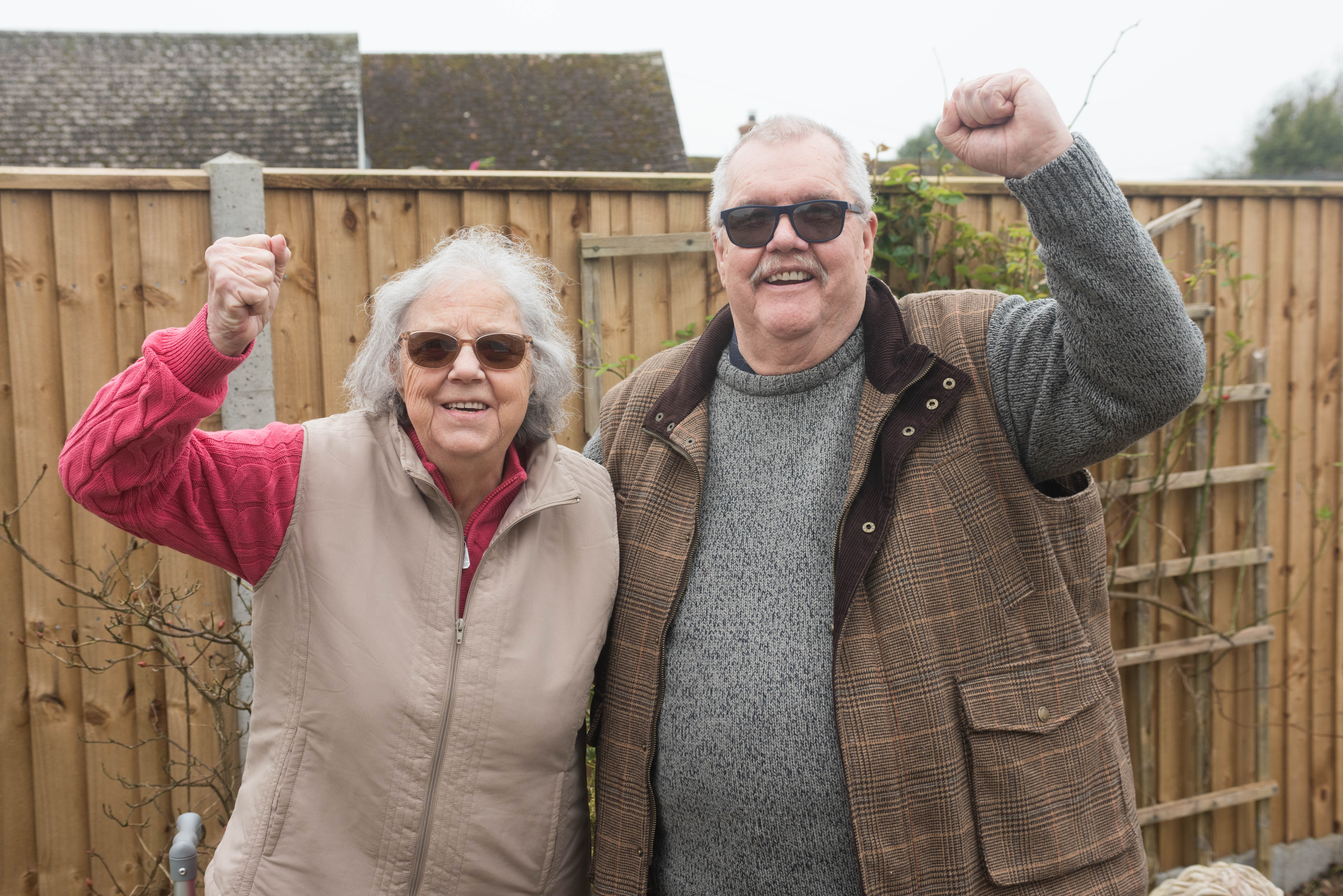 Chris and Anne Nicholls couldn't believe they were this week's Postcode Lottery winners