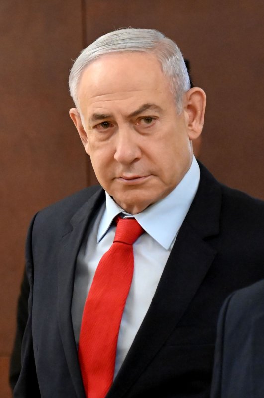 Israeli Prime Minister Benjamin Netanyahu underwent surgery Sunday night to repair a hernia. File Photo by Debbie Hill/ UPI