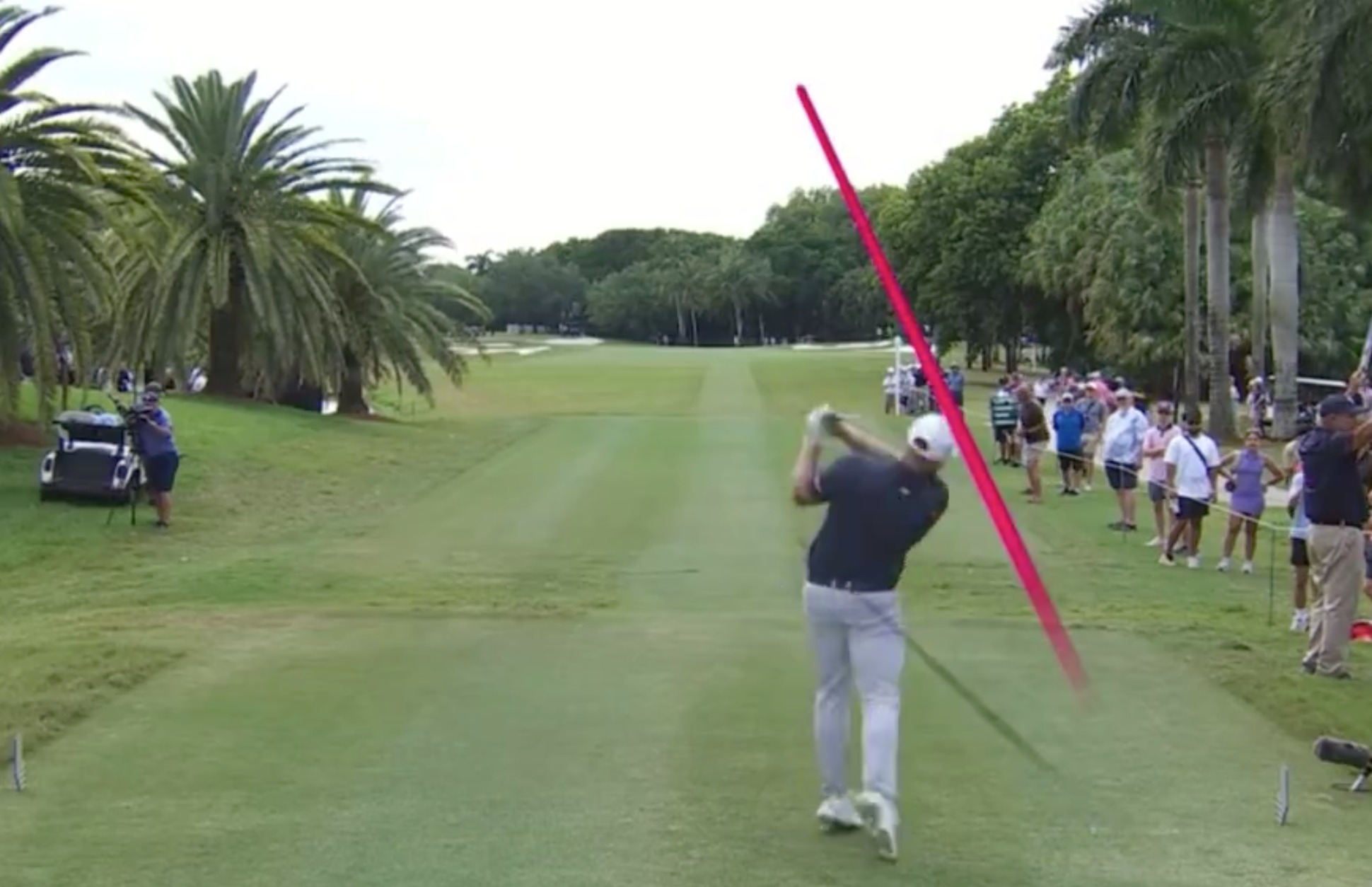 Tyrrell Hatton was left furious after a tee shot