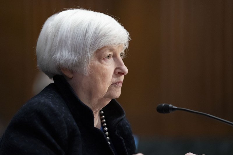 Treasury under Secretary Janet Yellen on Thursday imposed sanctions targeting Iran over its support of Russia's war in Ukraine and its financial backing of proxies. File Photo by Bonnie Cash/UPI