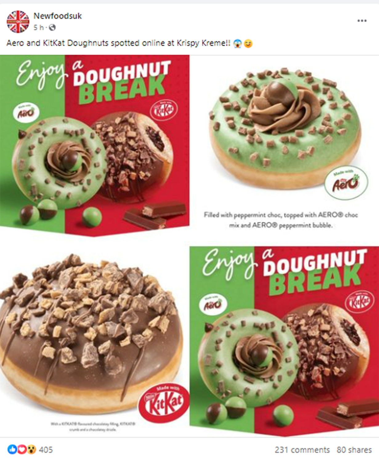 Fans of Nestle chocolate are getting excited about the new Krispy Kreme flavours