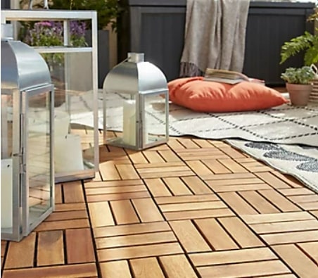 The stylish budget friendly tiles have been hailed by fans who transformed their garden