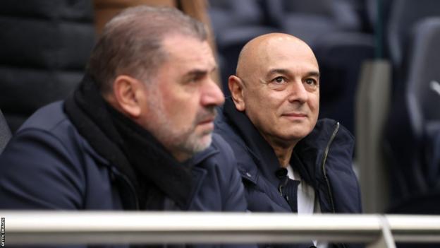 Ange Postecoglou and Daniel Levy