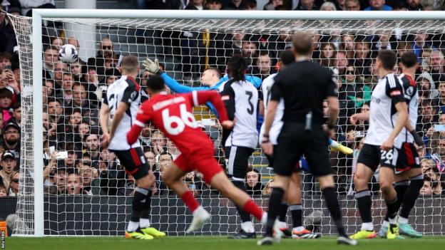 Trent Alexander-Arnold fires Liverpool ahead against Fulham