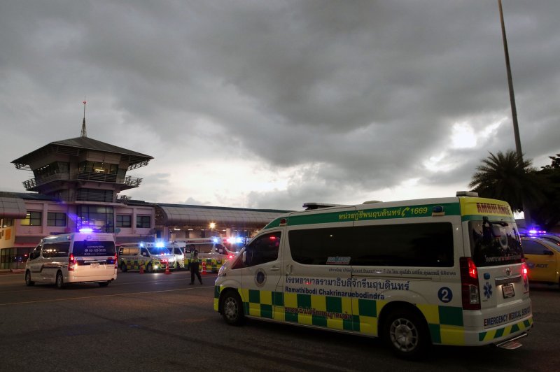 One person died and 30 more were injured after a Singapore Airlines flight from London encountered "sudden extreme turbulence," the airline said. Photo bu Rungroj Yongrit/EPA-EFE