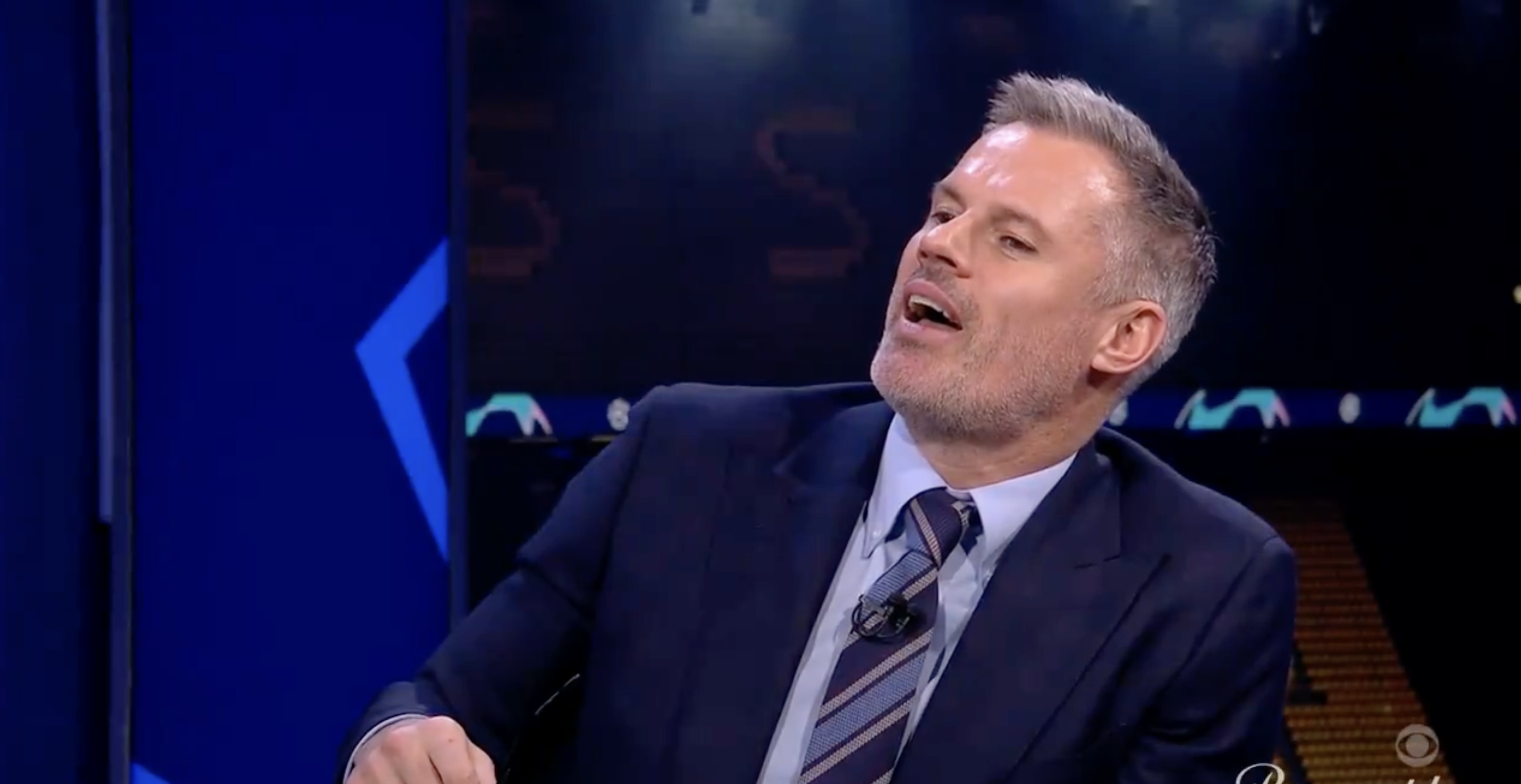 Jamie Carragher's antics were too much for the Man Utd legend to handle