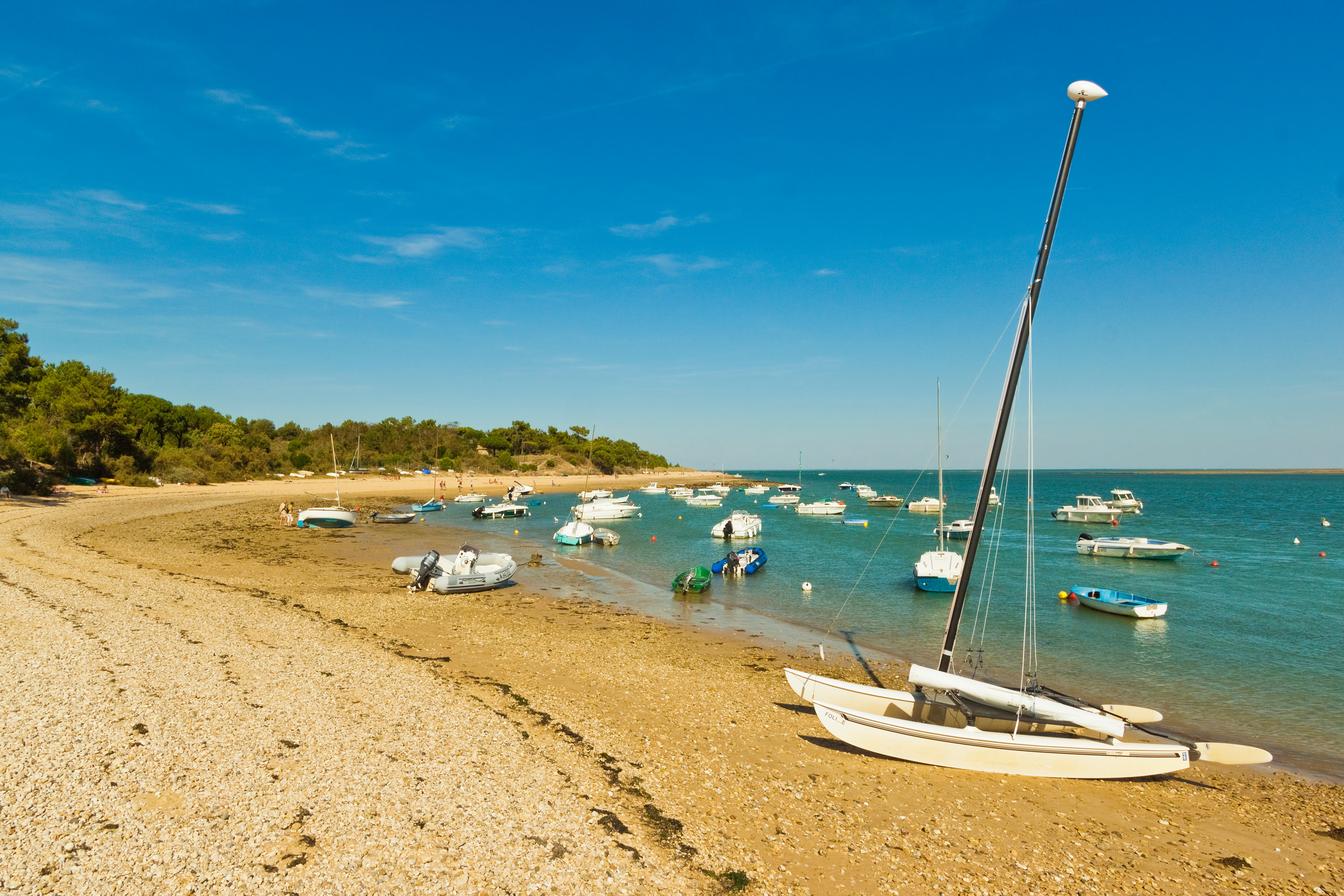 The beaches in the south of the island are best for swimming