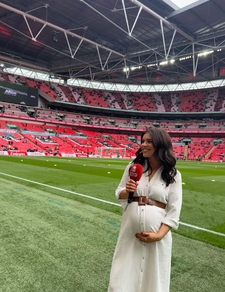 Kenzie even showed off her baby bump at Wembley