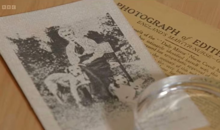 A relative shared a vintage photo of wartime nurse Edith Cavell