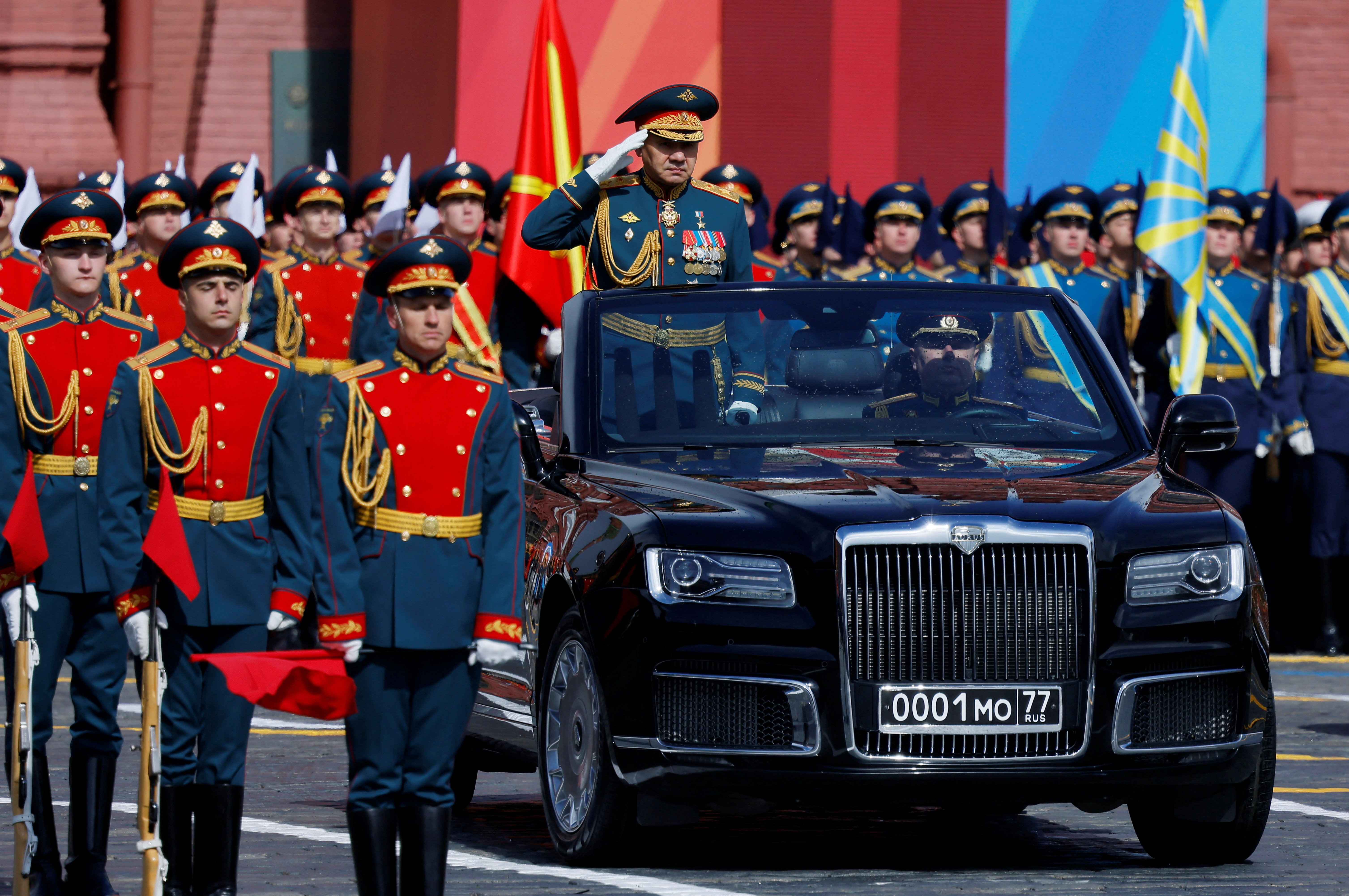 Russian Defence Minister Sergei Shoigu on the 79th anniversary of the victory over Nazi Germany