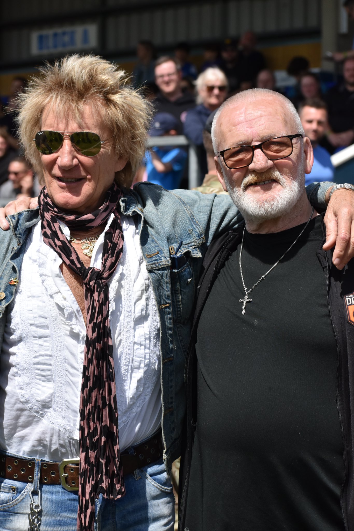 Sir Rod Stewart came to support the charity game