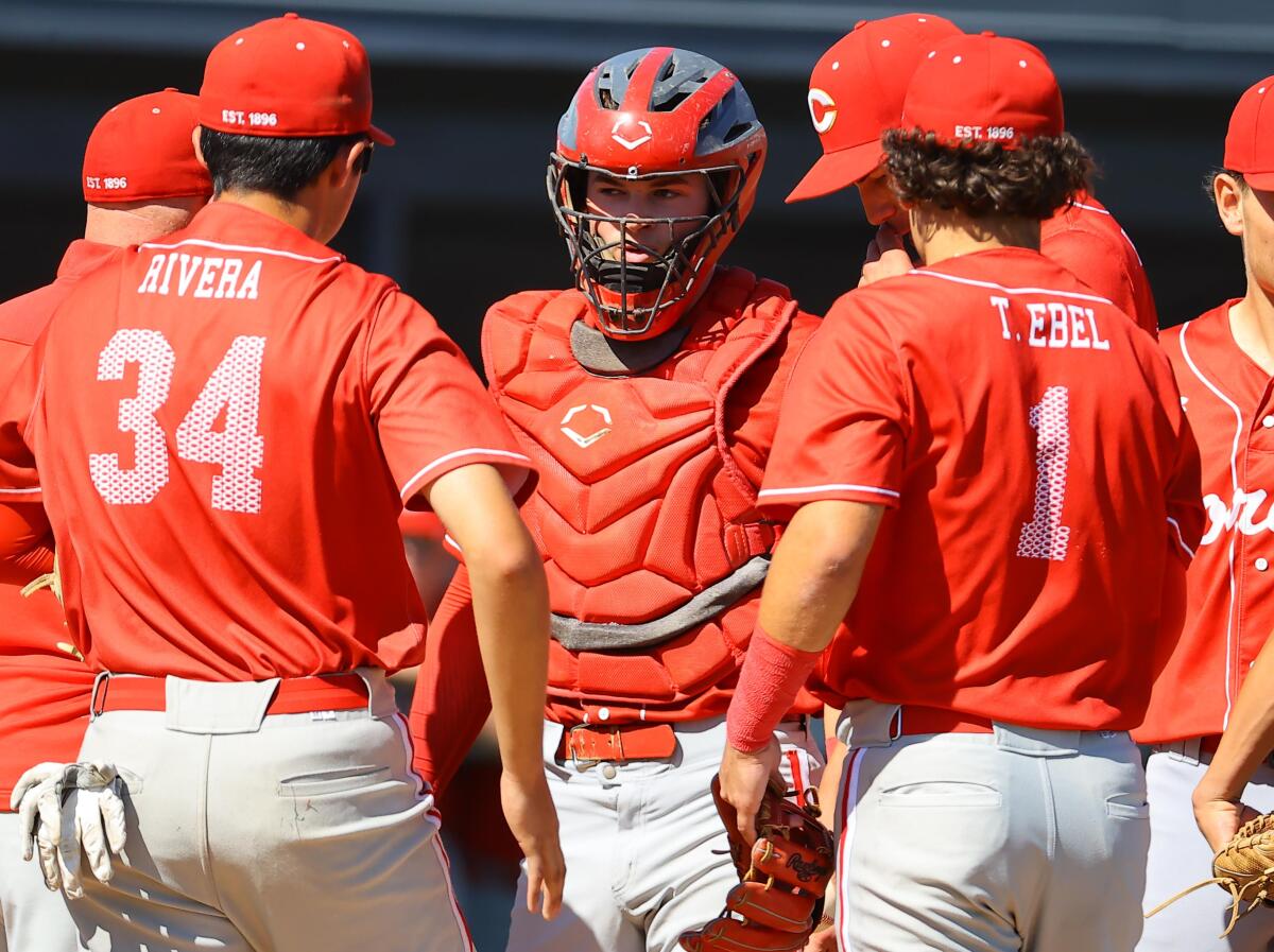 Corona catcher Josh Springer has started every game for the last four seasons.