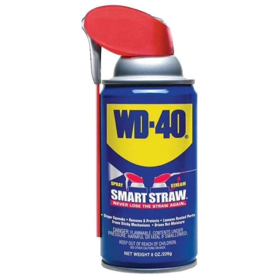 They use WD-40's Multi-Use Lubricant Spray and Shout stain remover to degrease their clothes