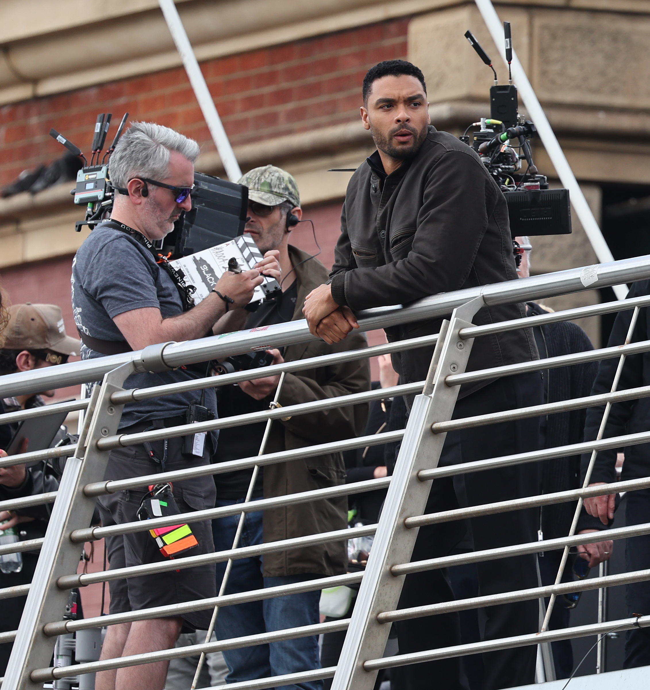 It's good to see Rege Jean Page back in Britain filming upcoming spy thriller Black Bag