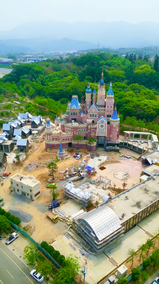 Construction of the theme park is still underway