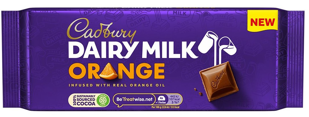 Cadbury recently scrapped it's Dairy Milk orange bars