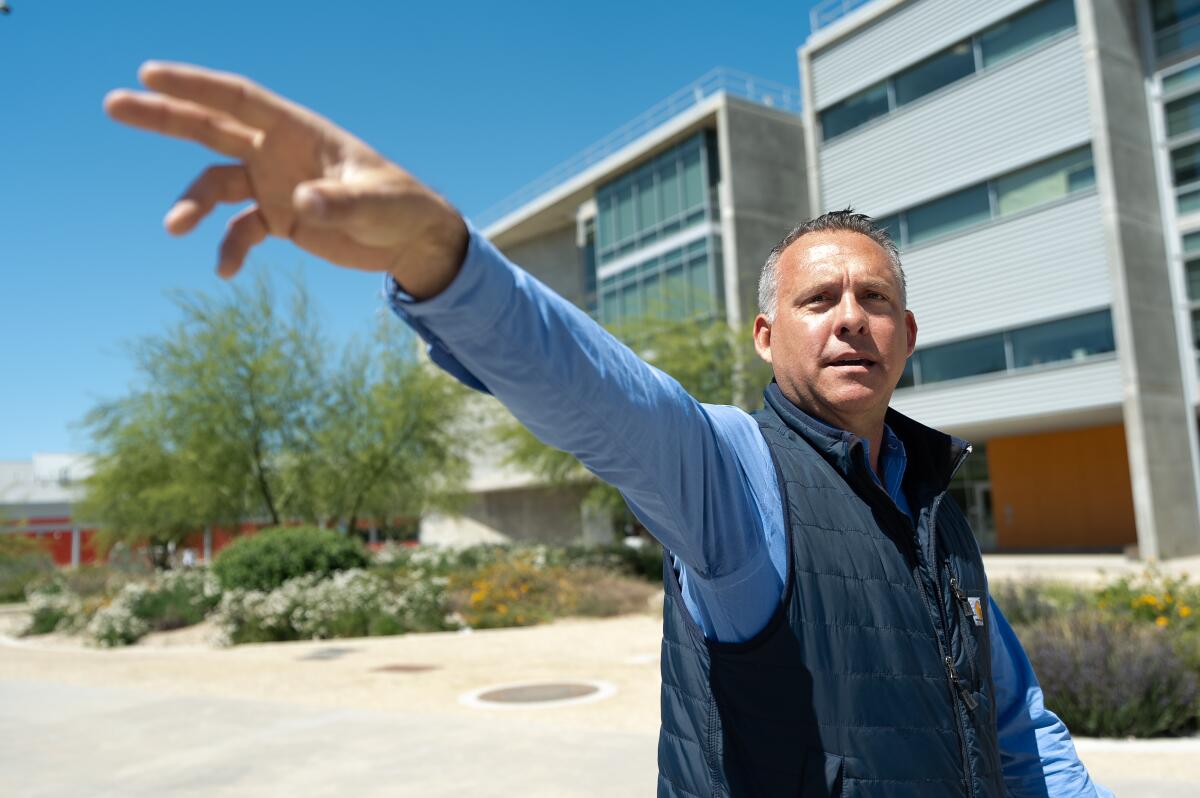 Adam Gray on the UC Merced campus.