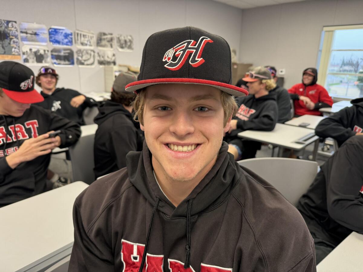 Standout pitcher Troy Cooper of Hart.