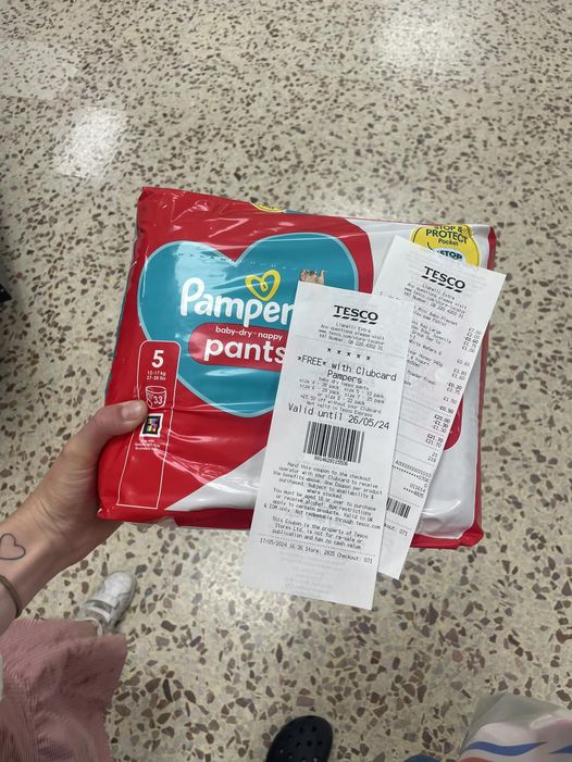 Chloe managed to snap up pampers pull ups without spending a single penny