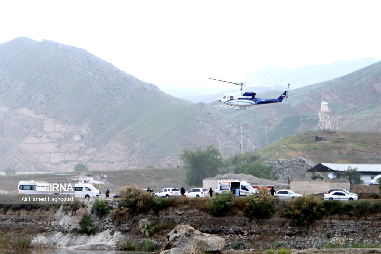 The final picture of the helicopter before it crashed near the Azerbaijani border