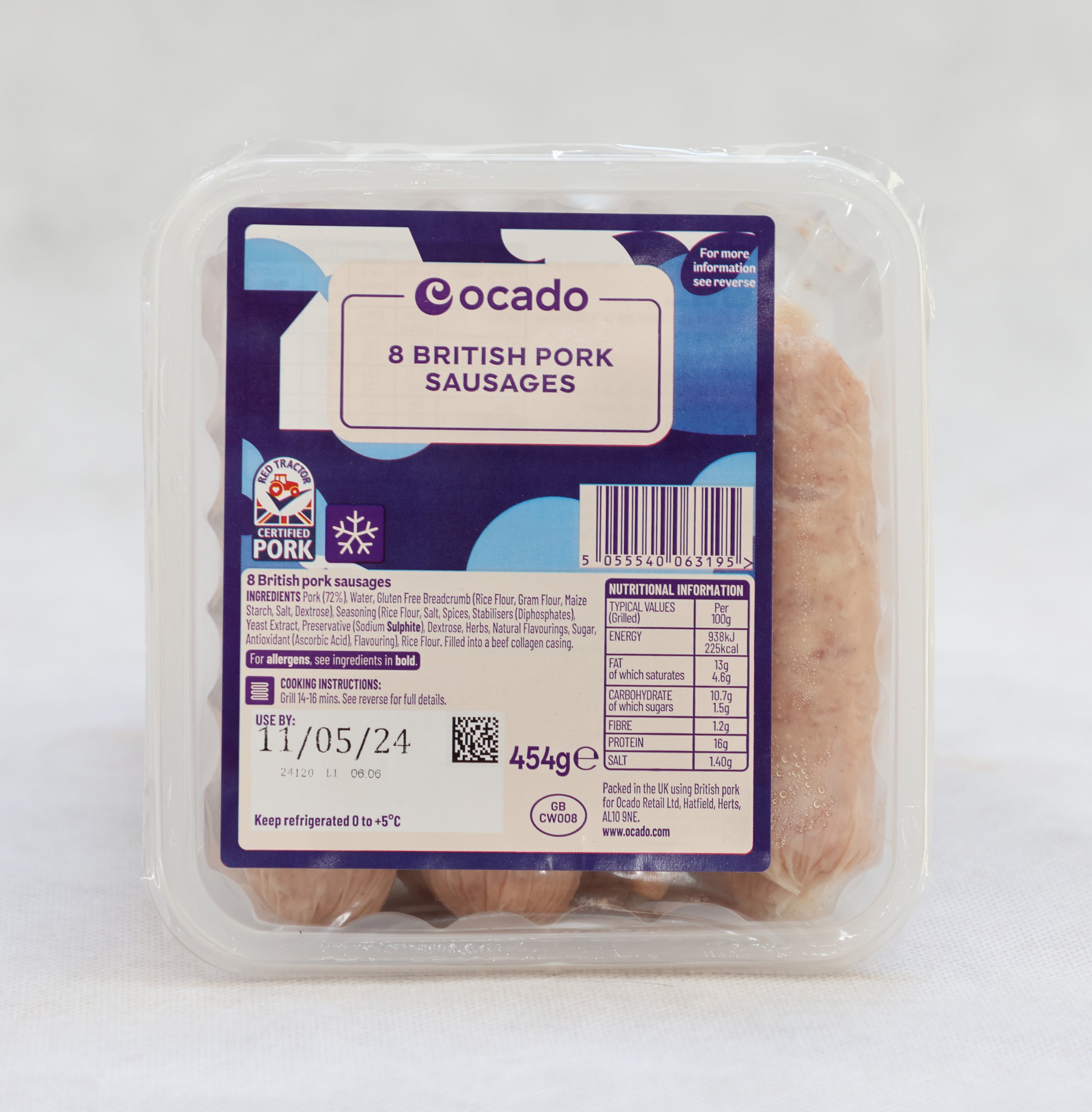 Ocado's sausages had a good pork content