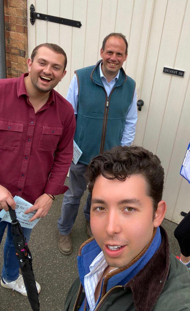 Ryan-Mark campaigning in the local elections with Lee Morgan and Mr Smith