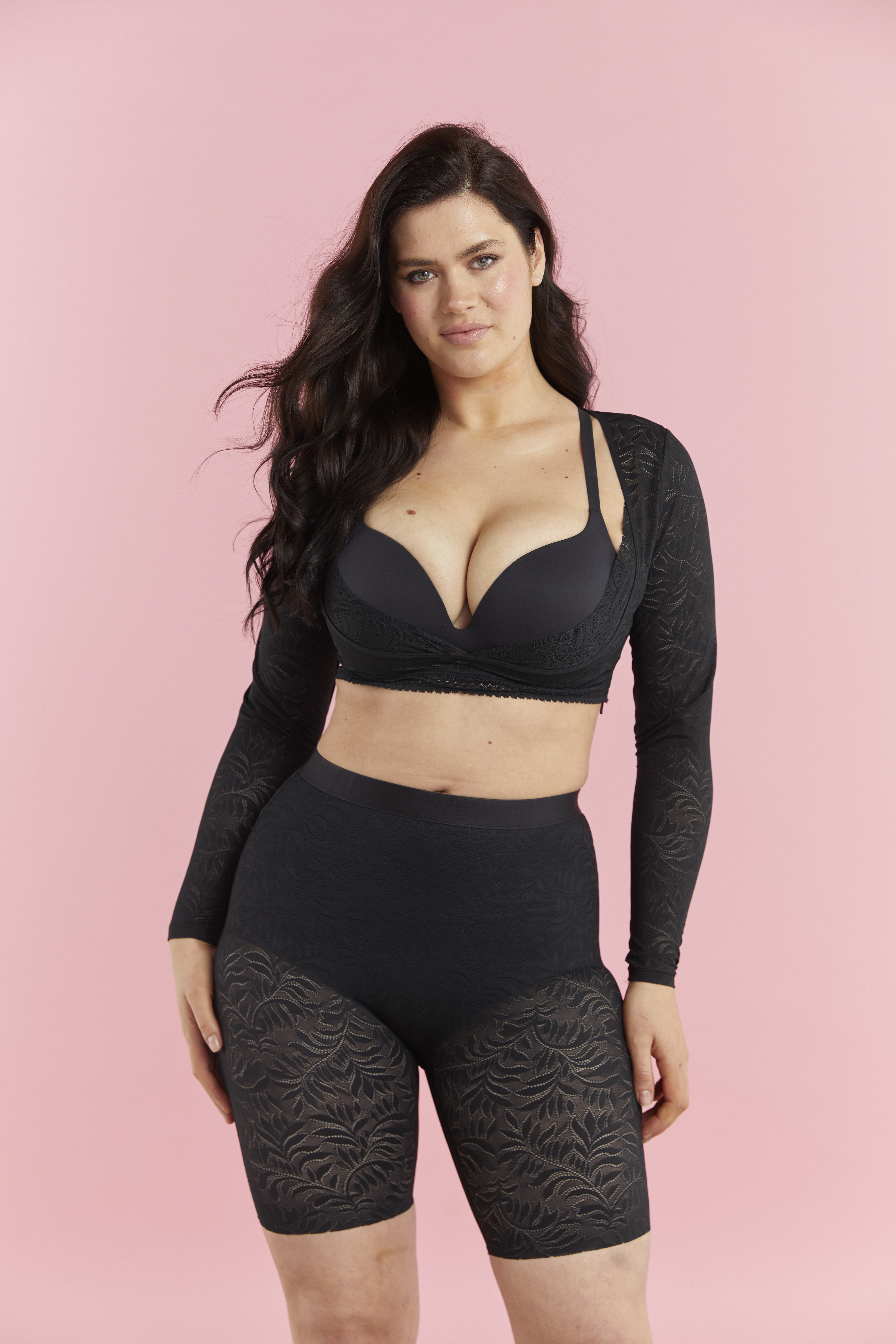 This top is super-stretchy and aims to gently contour your arms