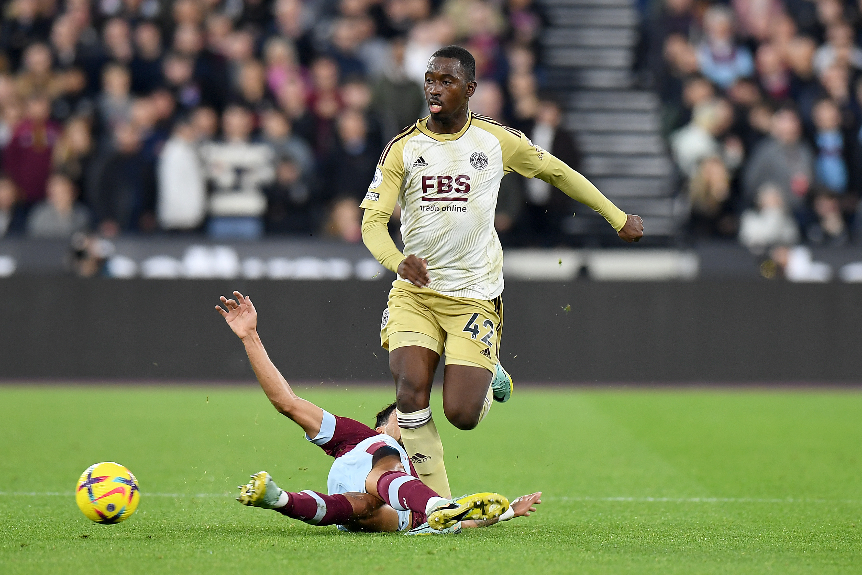 Paqueta was booked for a foul against Leicester's Boubakary Soumare in November 2022