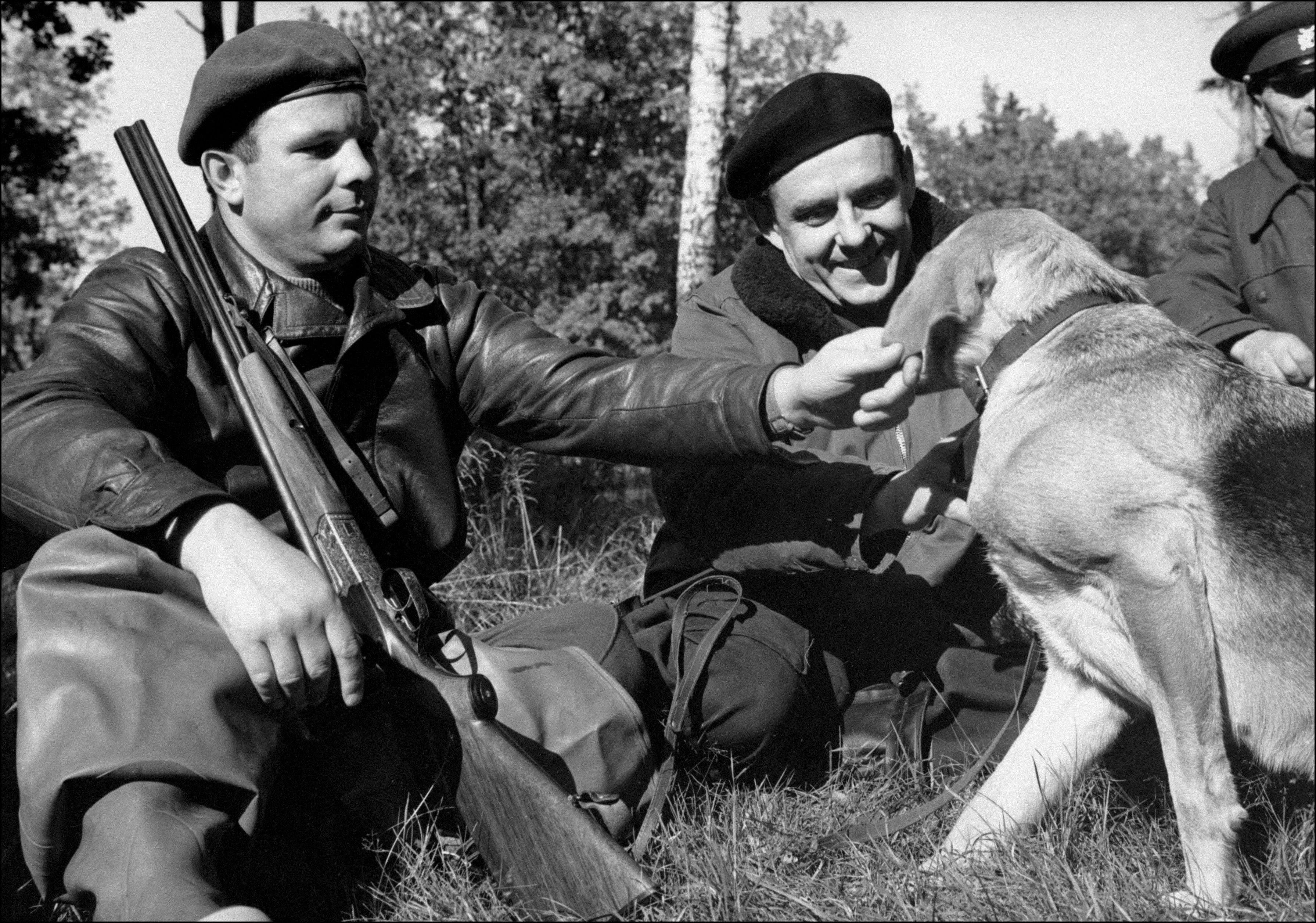 Komarov saved the life of his pal and the first man in space Yuri Gagarin, left, by going on the doomed journey himself