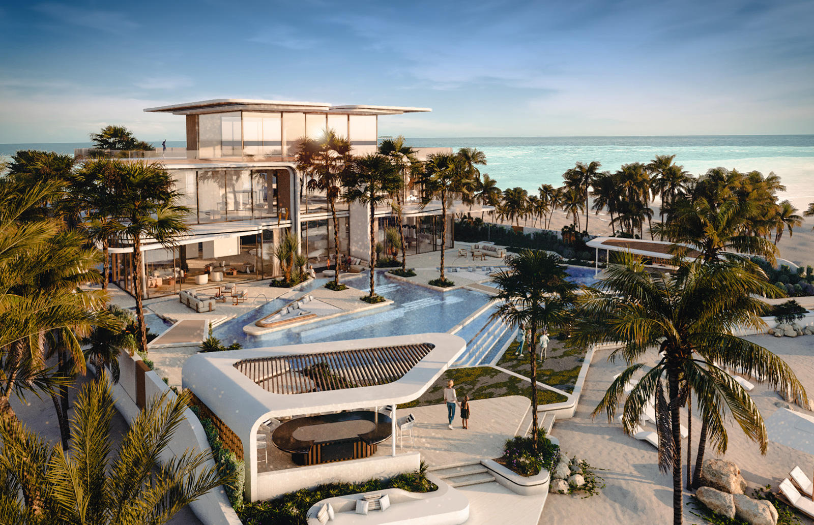 Ali and Amira Sajwani, co-founders of Amali properties, aim to revive the artificial islands by building 24 mansions, a beach club, and twin helipads