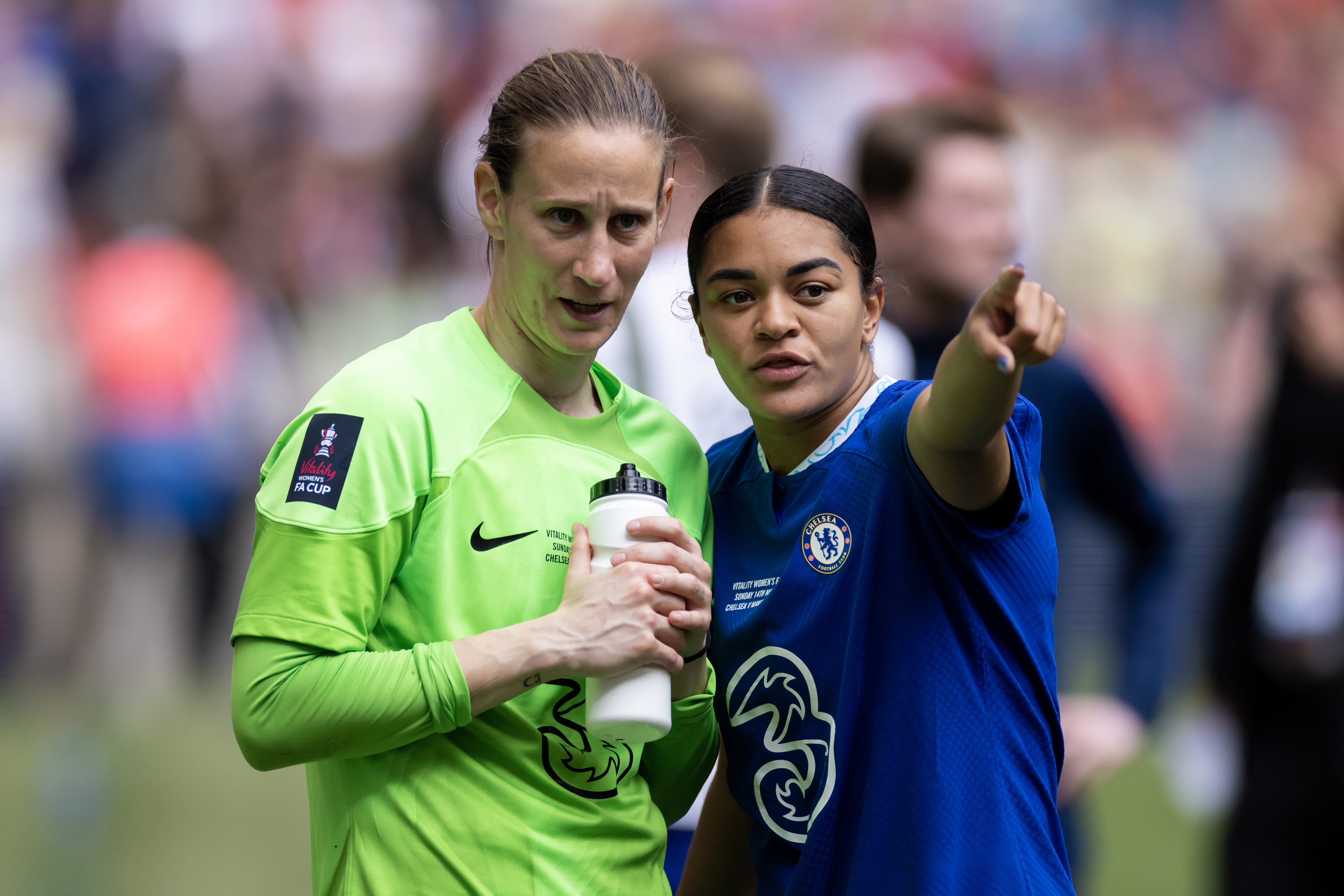 Ann-Katrin Berger has just left Chelsea and is no longer team-mates with Jessica Carter