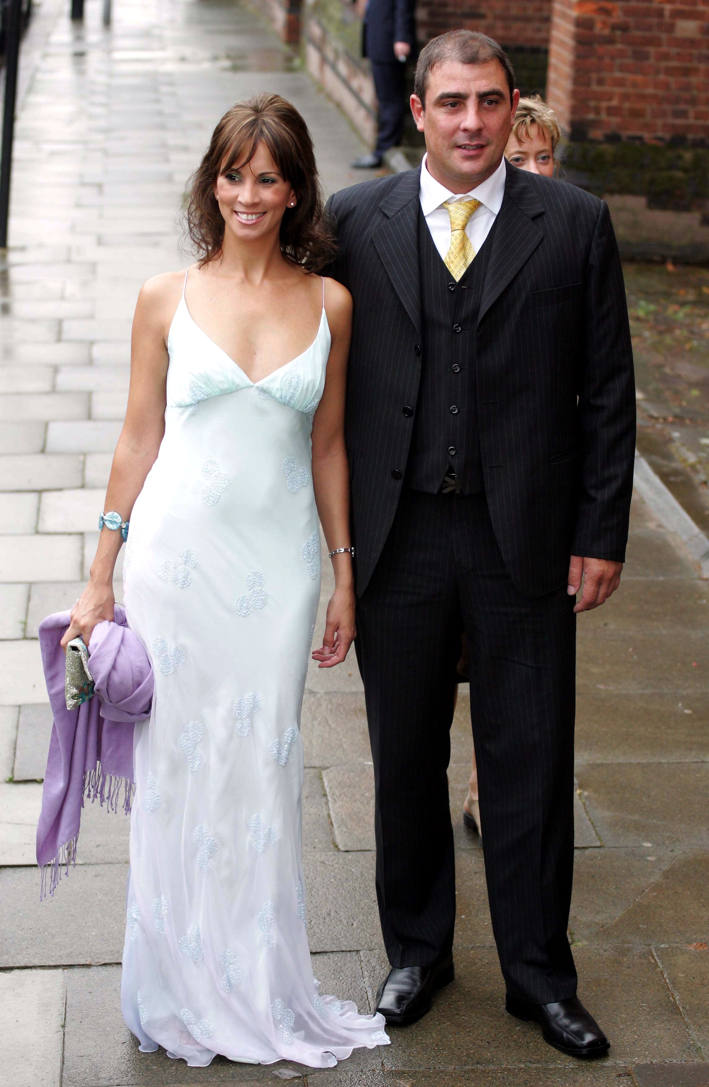 Andrea Mclean pictured with Steve Toms in 2005