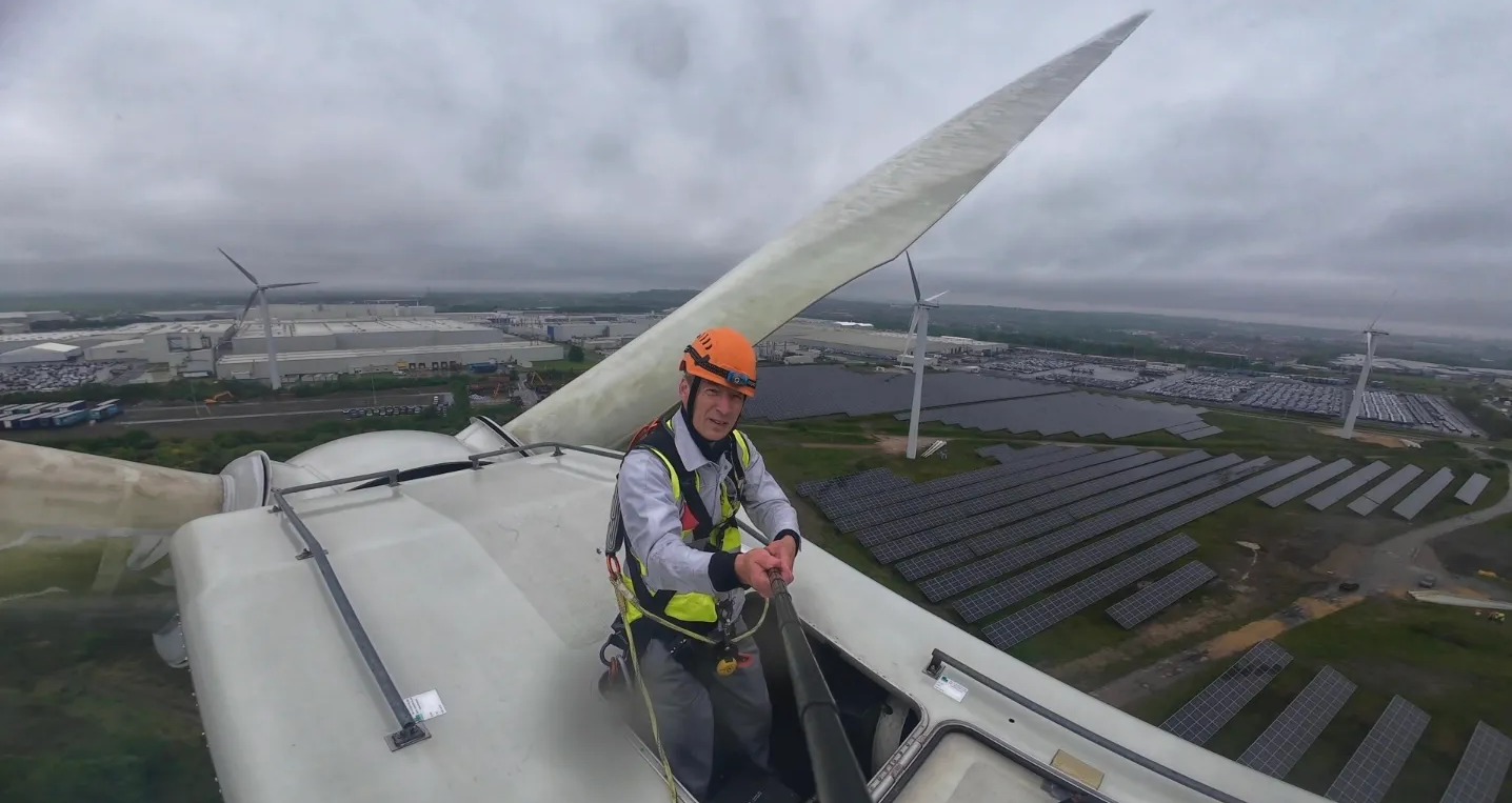 Rob’s bird’s eye view of huge wind and solar farm