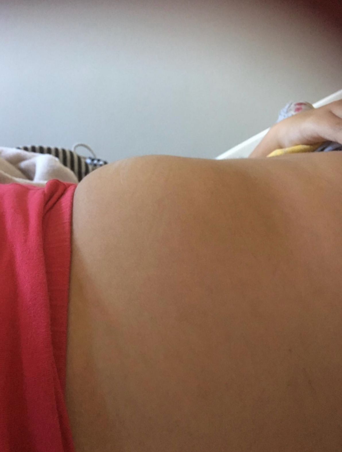 She was concerned her daughter was pregnant as she had developed a small bump