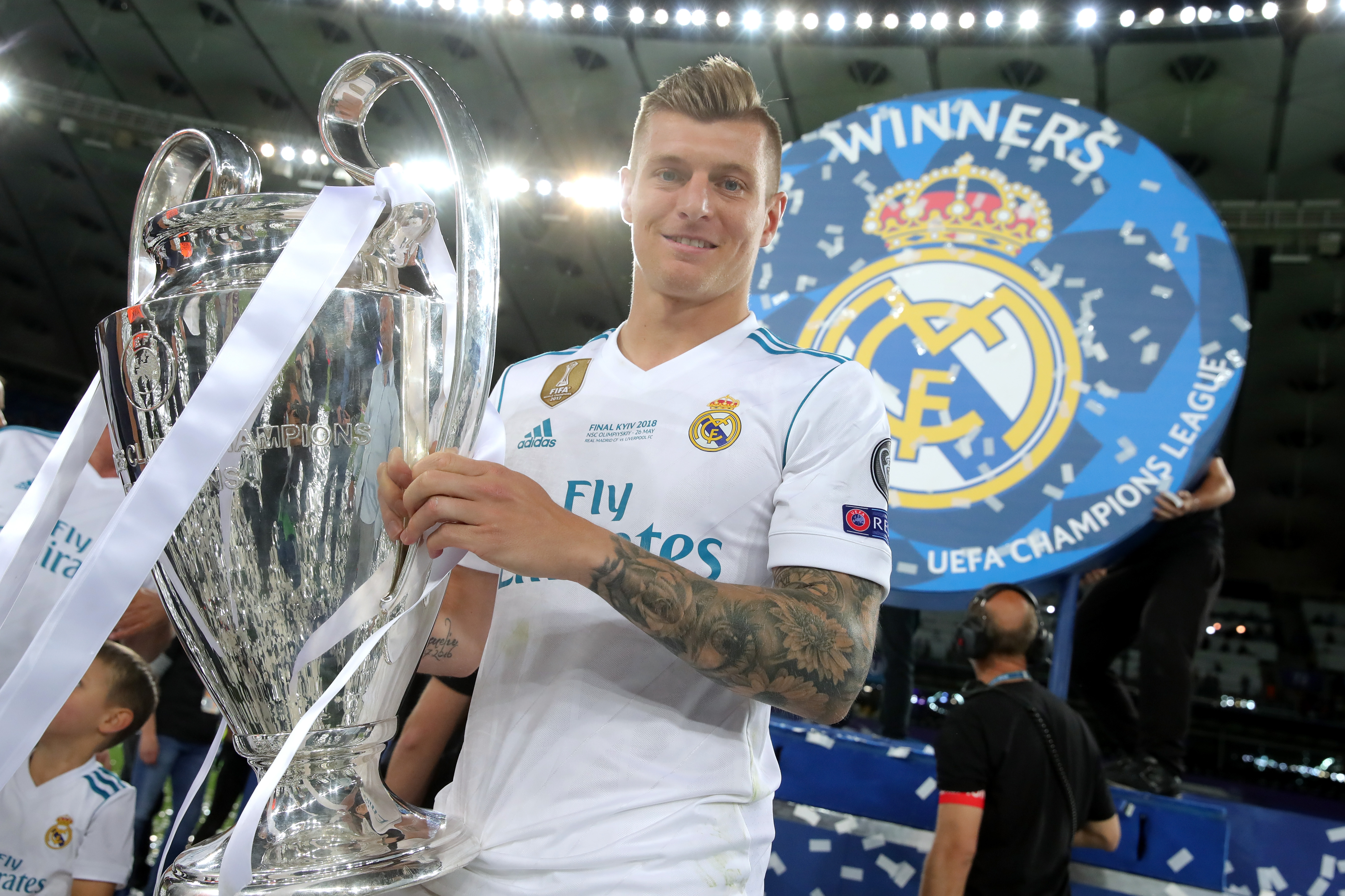 Toni Kroos can win his sixth Champions League title