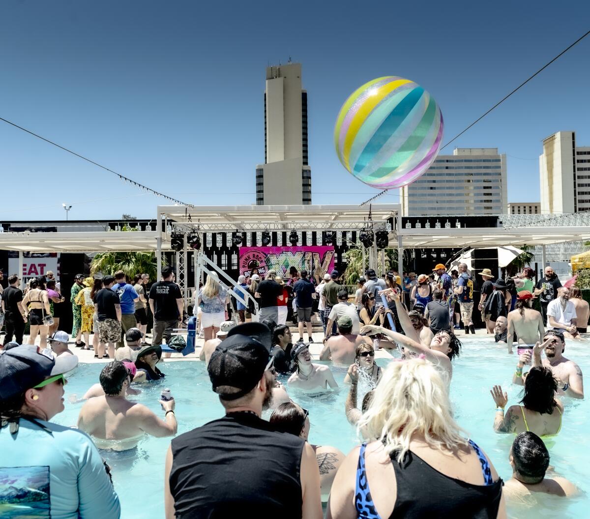 Pool party at Punk Rock Bowling.