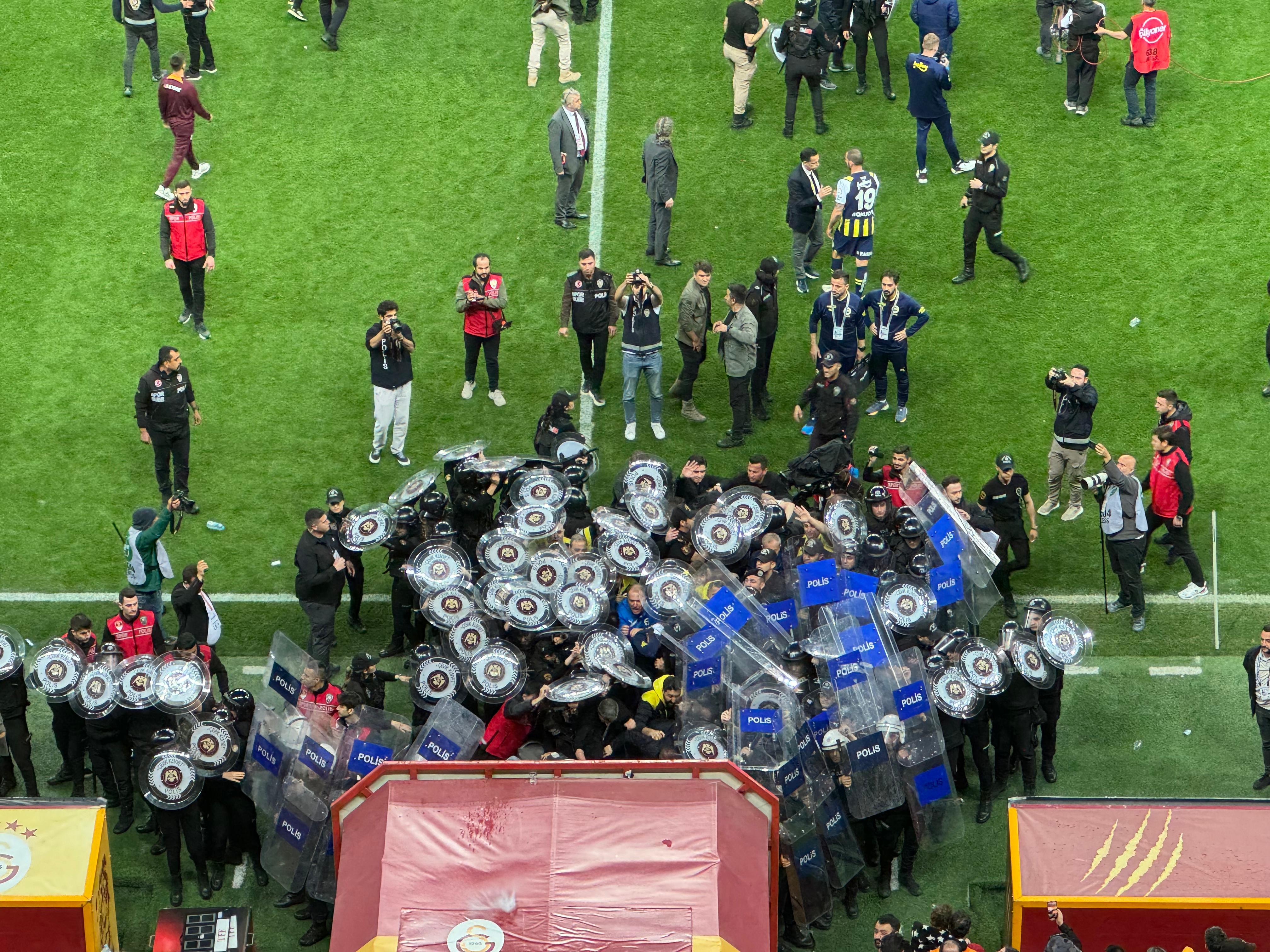 Matches between Fenerbahce and Galatasaray always require a strong police presence