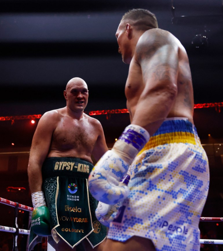 Tyson Fury vs Oleksandr Usyk [Andrew Couldridge/Action Images via Reuters]