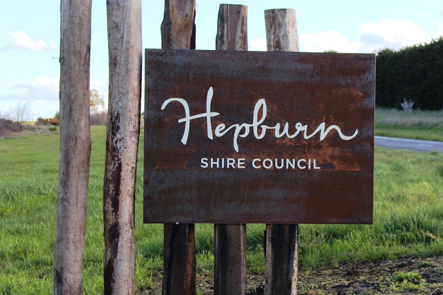 A sign that reads Hepburn Shire Council 