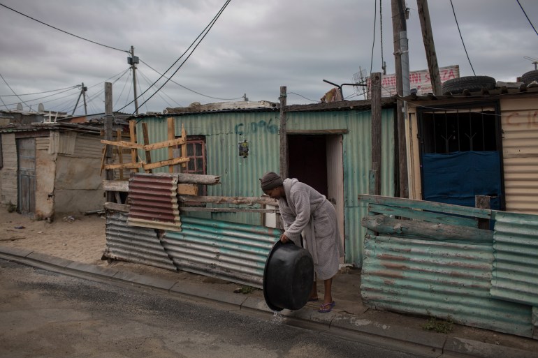 A township in Cape Town, South Africa