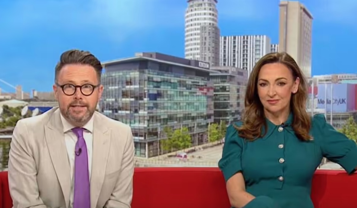 Jon presents BBC Breakfast with Sally Nugent