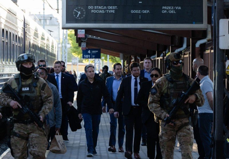 U.S. Secretary of State Antony Blinken arrived in Kyiv on Tuesday for meetings with high-ranking Ukrainian officials, including President Volodymyr Zelensky. Photo courtesy of U.S. Secretary of State Antony Blinken/X