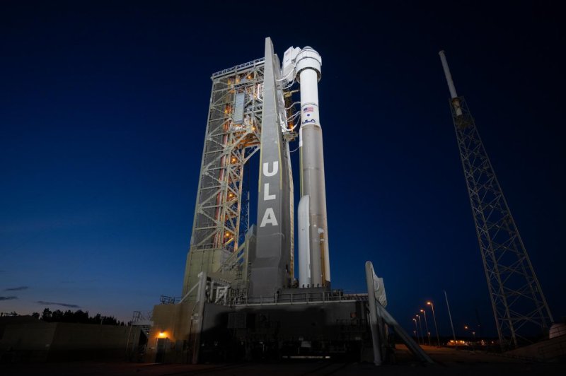 The first crewed mission of Boeing's Starliner capsule was scrubbed Monday night, with two astronauts on board and just hours before launch, over concerns about an oxygen relief valve. The United Launch Alliance Atlas V rocket launch with Boeing's CST-100 Starliner spacecraft aboard on the launch pad at Space Launch Complex 41 of Cape Canaveral Space Force Station in Florida will be rescheduled. Handout photo by NASA/Joel Kowsky/EPA-EFE