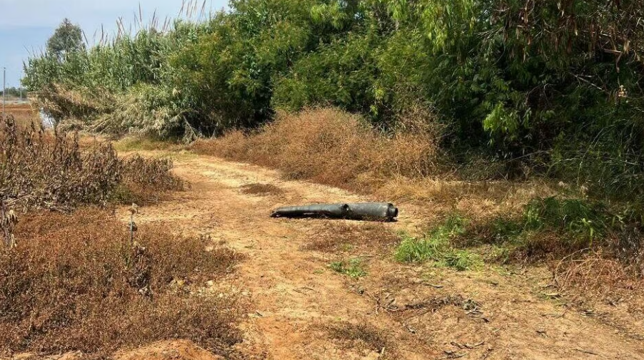 Shrapnel was also found across parts of Israel