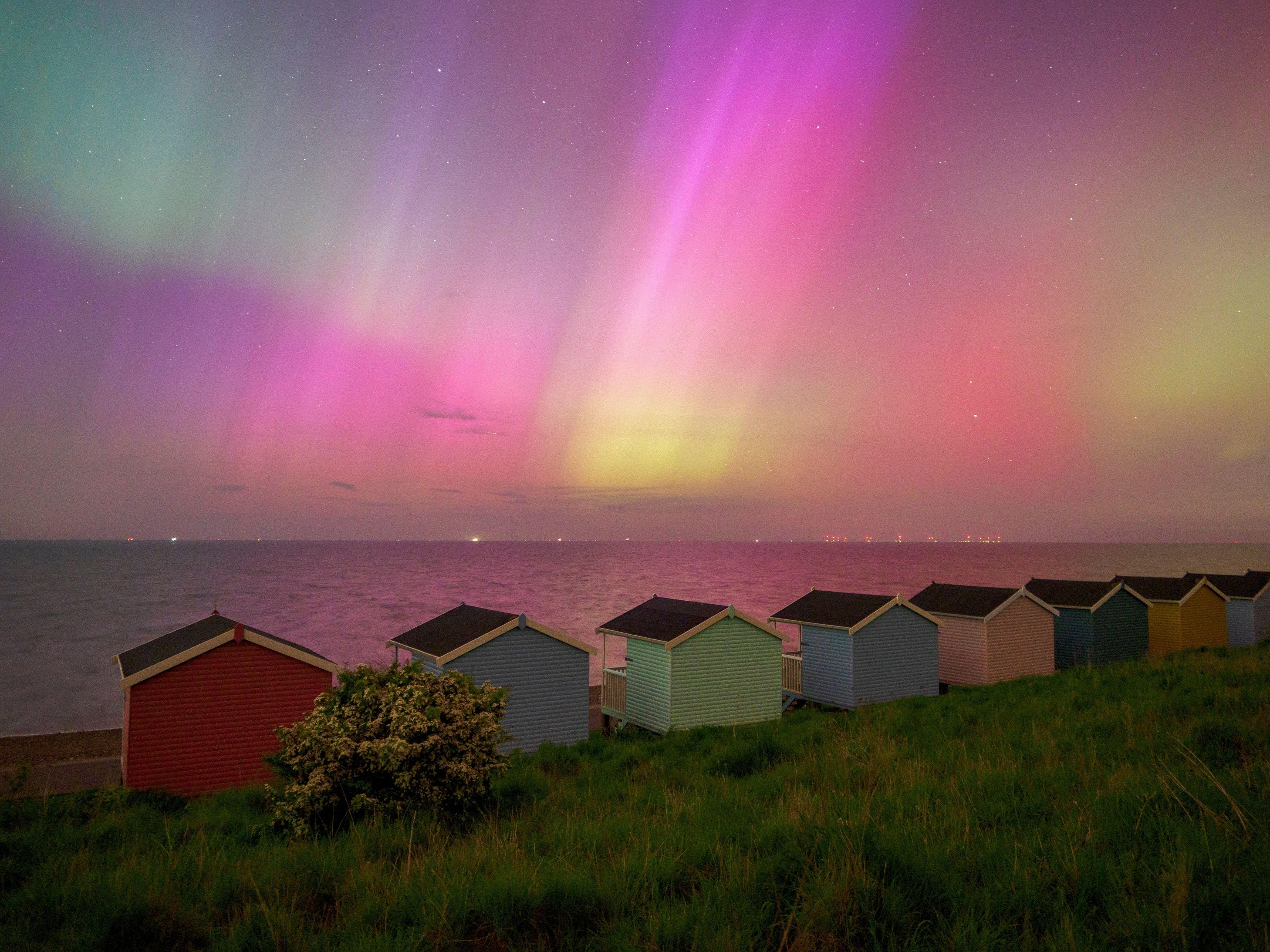 Last weekend's stunning display could be seen as far south as Minster on Sea in Kent